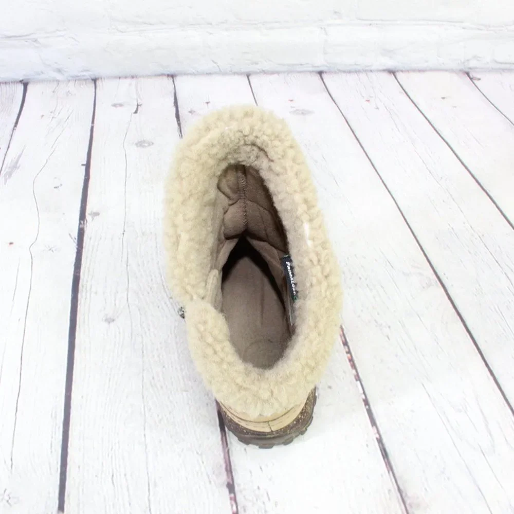 The North Face Tan Suede Side Zip Primaloft WP Winter Snow Boots Size 7 - Picture 6 of 9